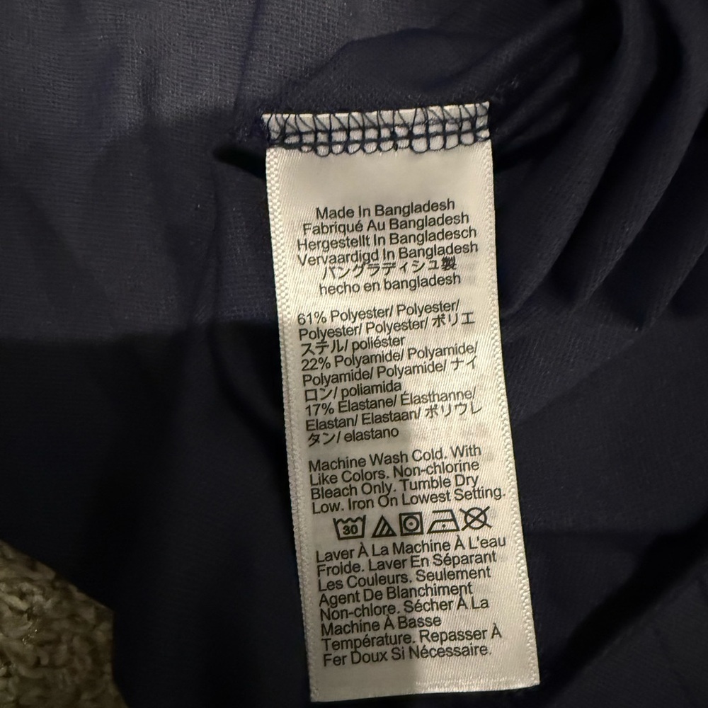 NWT - J Crew Men's Navy Blue Button Down - Picture 3 of 5